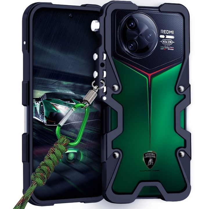 Husa telefon, XGSM, pancerne, neagra, pentru Xiaomi Poco F7 Ultra 5G