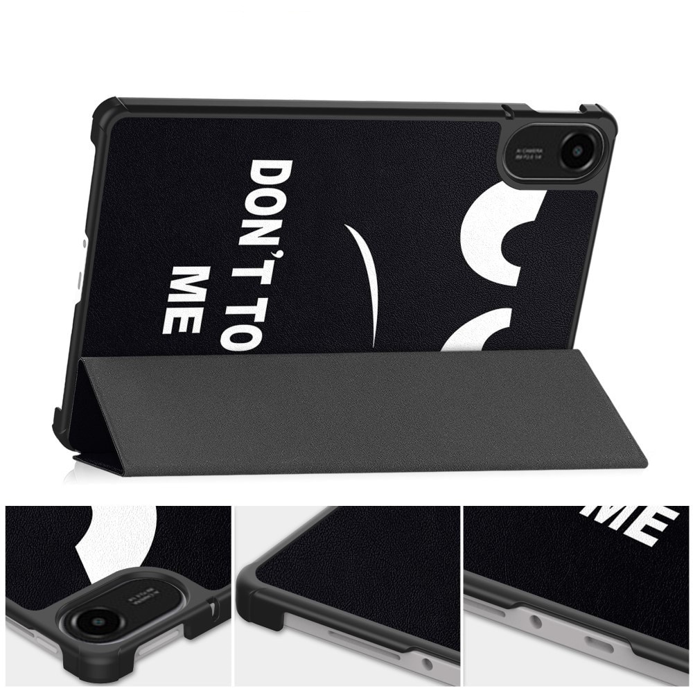 Husă tabletă XGSM pentru Xiaomi Redmi Pad 2, cu clapetă, auto wake/sleep, motiv "Nu mă atinge", material PU