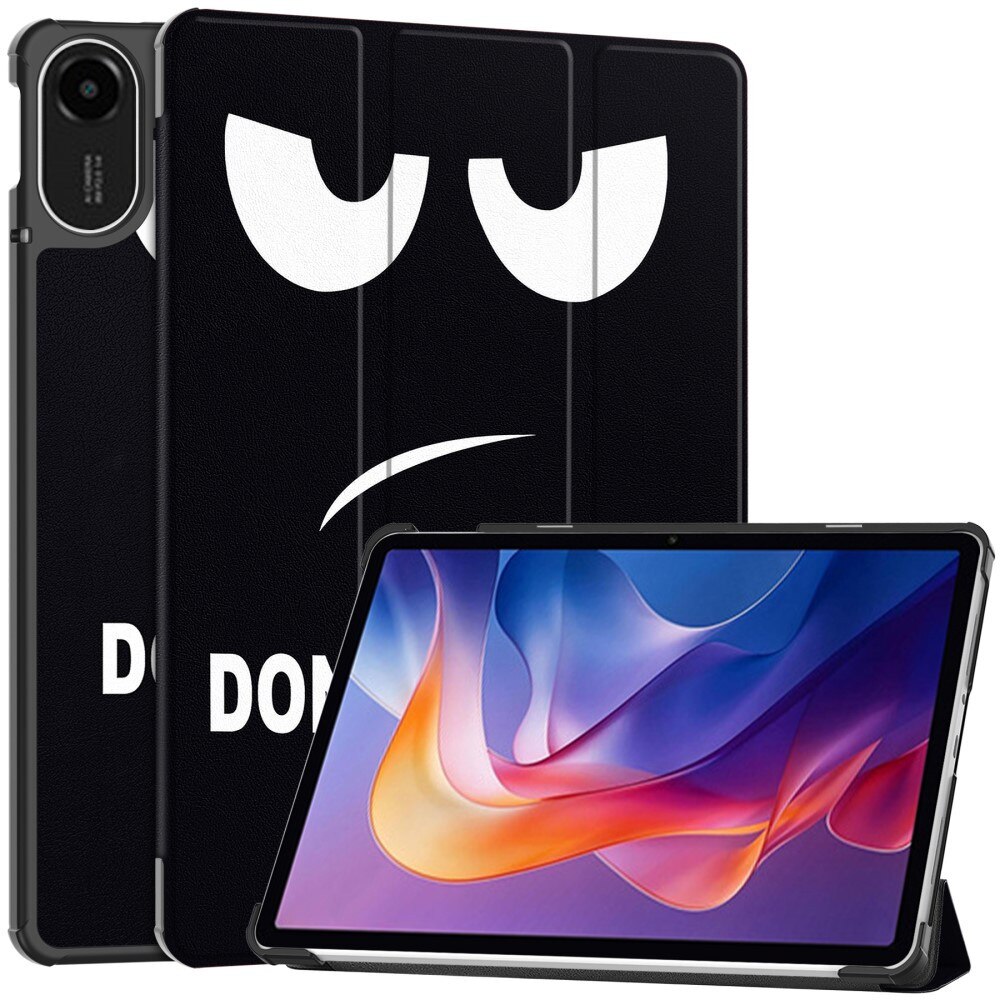 Husă tabletă XGSM pentru Xiaomi Redmi Pad 2, cu clapetă, auto wake/sleep, motiv "Nu mă atinge", material PU