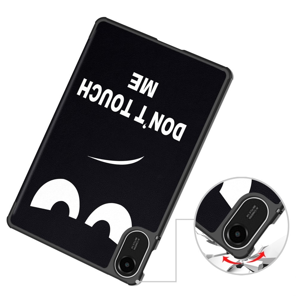 Husă tabletă XGSM pentru Xiaomi Redmi Pad 2, cu clapetă, auto wake/sleep, motiv "Nu mă atinge", material PU
