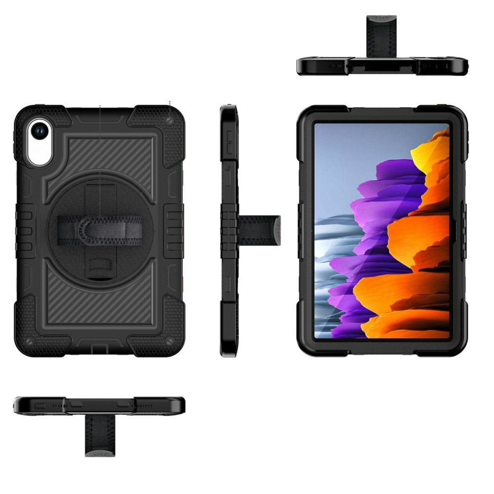 Husa tableta XGSM pancerata cu suport 360 si curea, neagra, pentru Xiaomi Redmi Pad 2