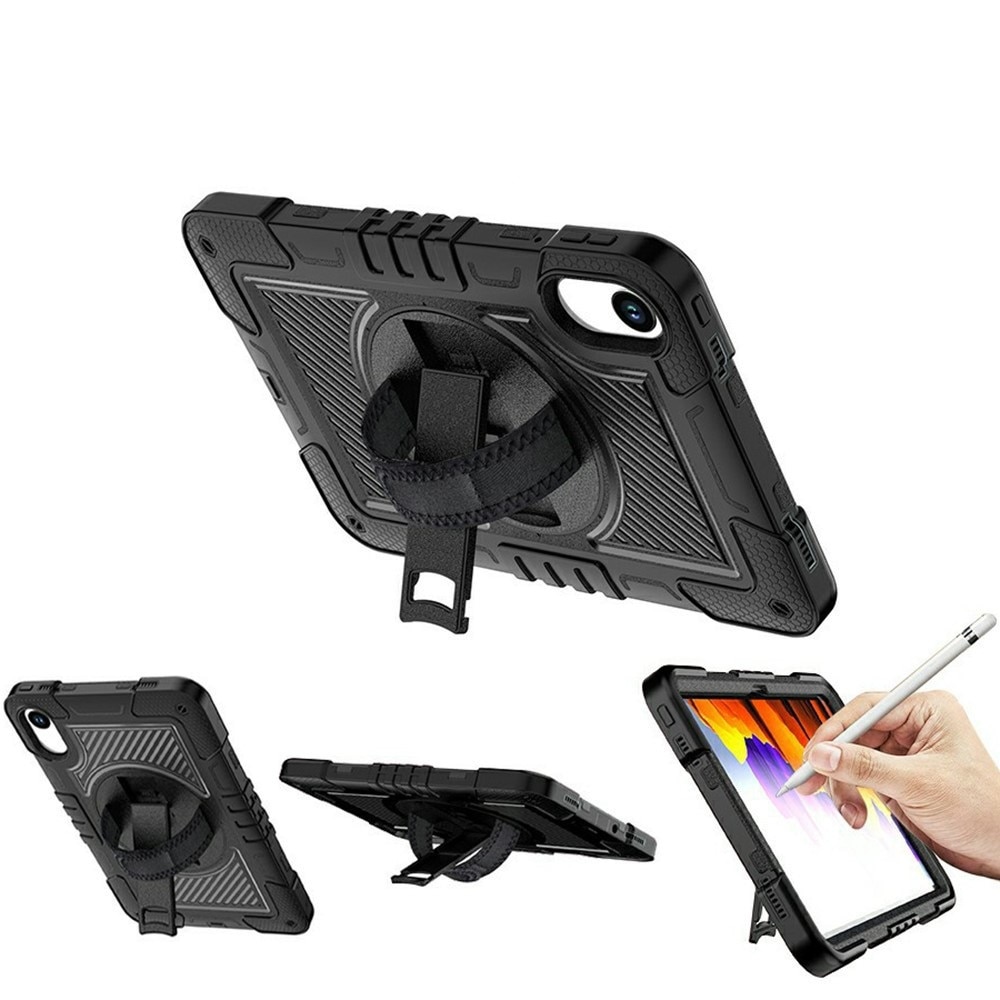 Husa tableta XGSM pancerata cu suport 360 si curea, neagra, pentru Xiaomi Redmi Pad 2