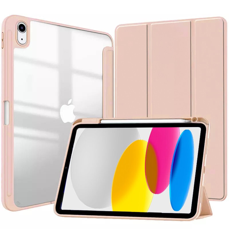 Etui Smartcase Hybrid pentru iPad 11" 2025 A16 / iPad 10.9" 2022, roz