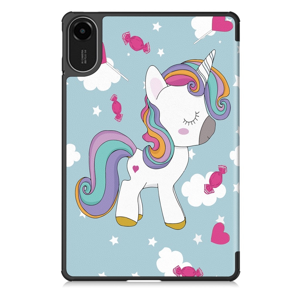 Husa tableta XGSM pentru Xiaomi Redmi Pad 2, cu motiv unicorn, functie suport, auto wake/sleep, ecologica, 30x20cm