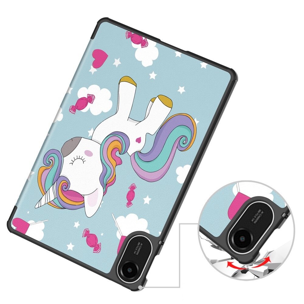 Husa tableta XGSM pentru Xiaomi Redmi Pad 2, cu motiv unicorn, functie suport, auto wake/sleep, ecologica, 30x20cm