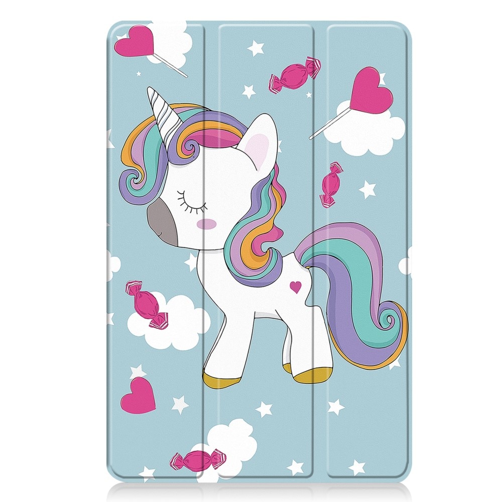Husa tableta XGSM pentru Xiaomi Redmi Pad 2, cu motiv unicorn, functie suport, auto wake/sleep, ecologica, 30x20cm