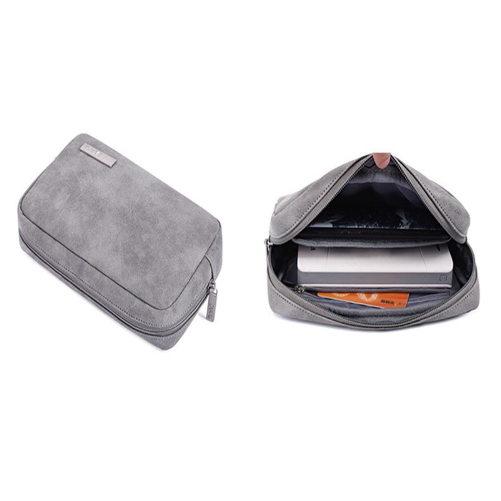 Etui laptop 13", XGSM, waterproof, set cu torba accesorii, gri, 330x231x24mm