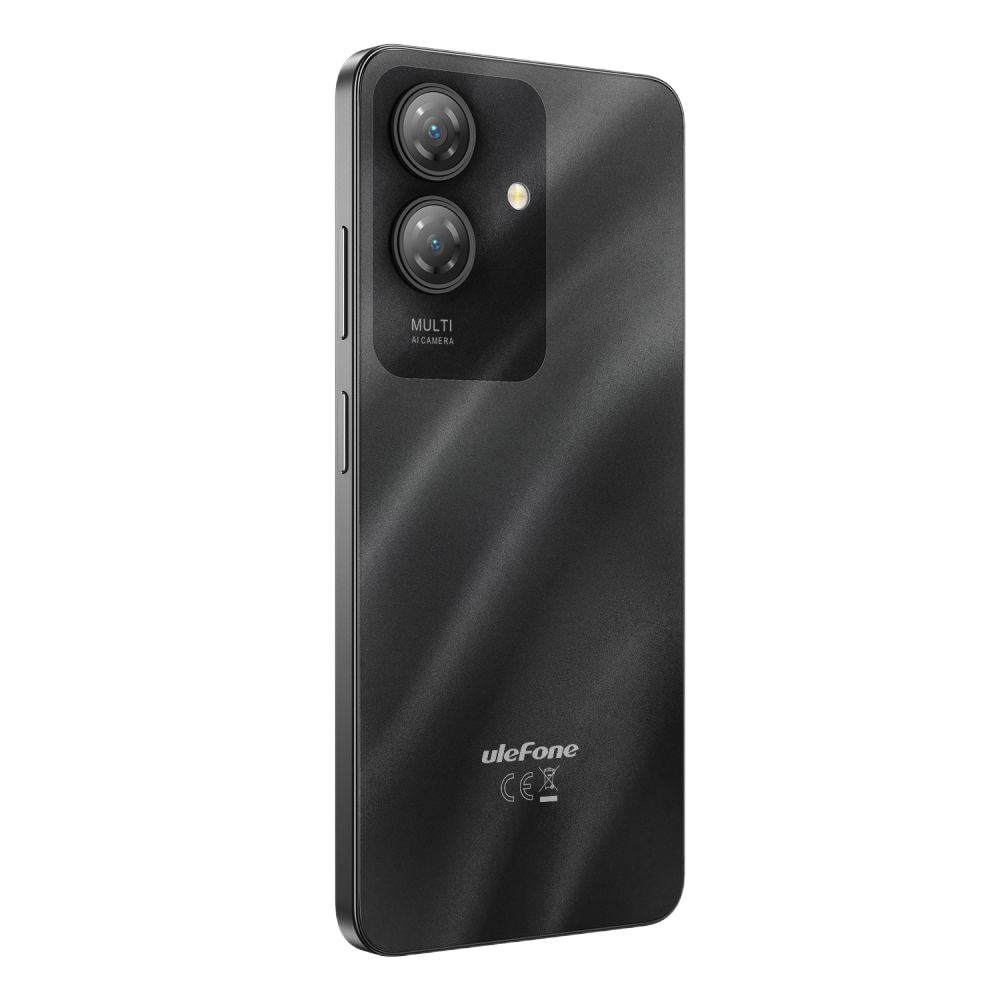 Telefon mobil Ulefone Note 21, Dual SIM, 4G, 6.56-inch 90Hz, Octa-Core, 8GB RAM (4GB + 4GB ext), 128GB, 13MP, Senzor Amprenta, 5000mAh, Android 14, Starlight Black