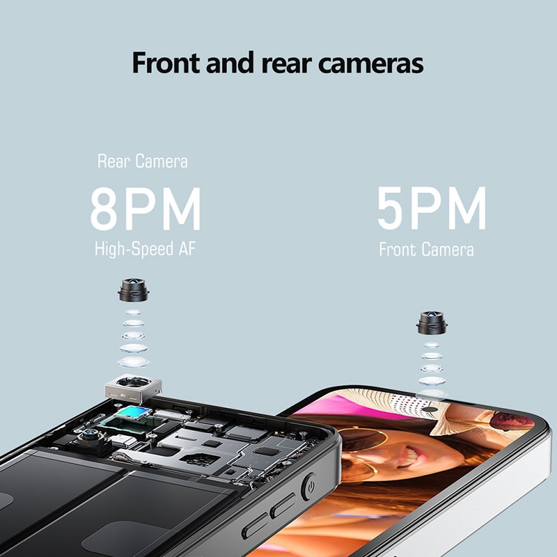 SOYES Q333 Mini telefon inteligent 4GB RAM 64GB ROM 3.58 Inch Retea 4G Roz