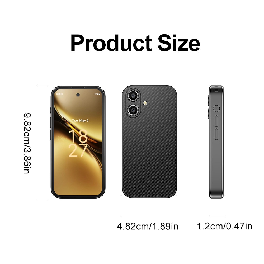 SOYES Q333 Mini telefon inteligent 4GB RAM 64GB ROM 3.58 Inch Retea 4G Roz