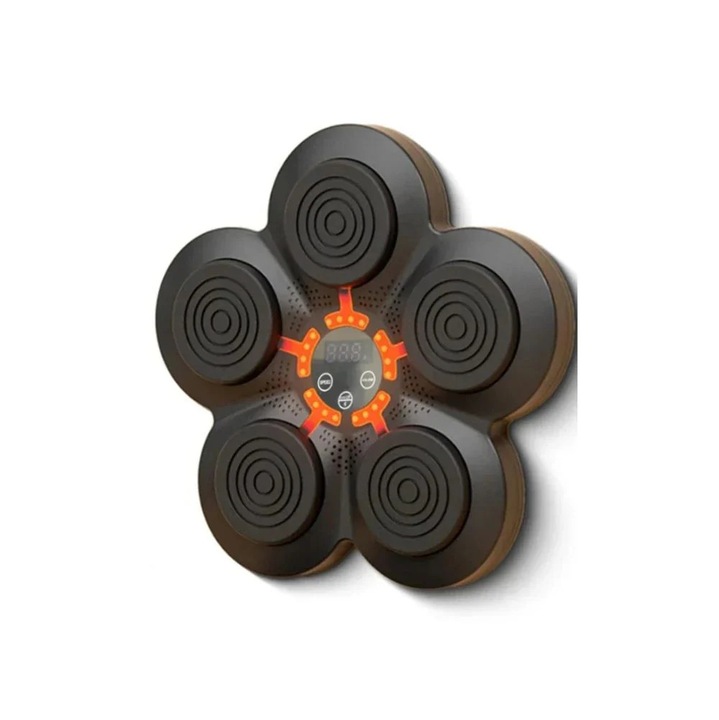 Tinta inteligenta de perete pentru box, lumini LED, antrenament de reactie, Bluetooth, viteza reglabila