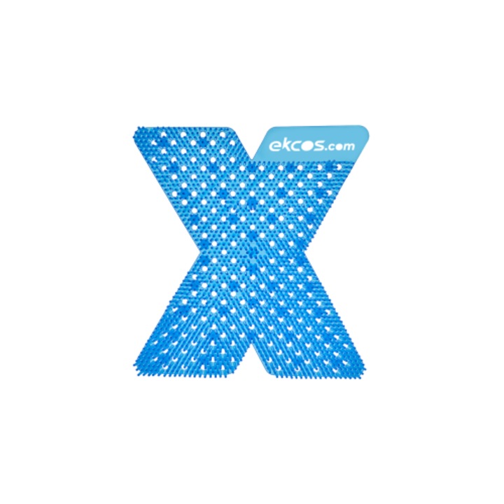 Sita pisoar Ekcos Xcreen HD, parfum 60 zile, albastru/mango