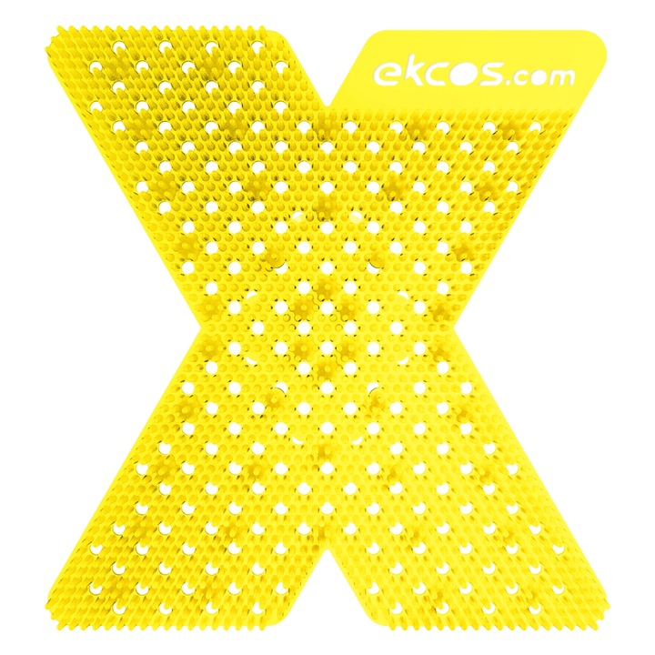 Sita pisoar Ekcos Xcreen HD, galben/citrus, 95% acoperire, 60 zile parfum