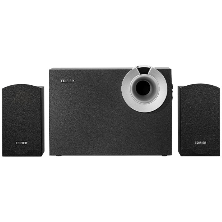 Тонколони Edifier 2.1 M206BT, 34W RMS, Bluetooth, Сила на звука и бас, Черен