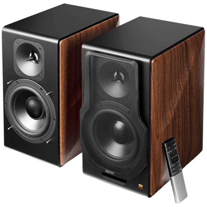 Тонколони Edifier 2.0 S3000MKII, 256W RMS, Bluetooth, Безжично дистанционно управление, Кафяви