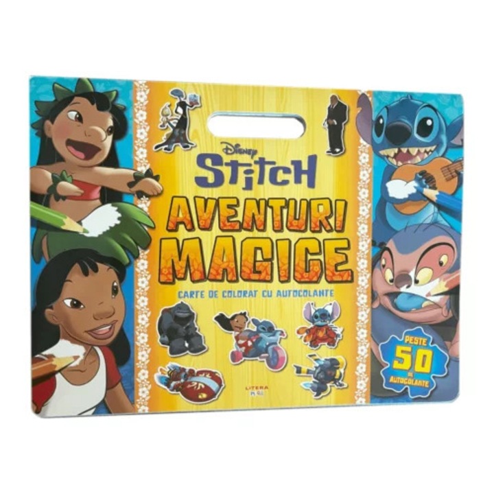 Disney. Stitch. Aventuri magice. Carte de colorat cu autocolante. Peste 50 de autocolante