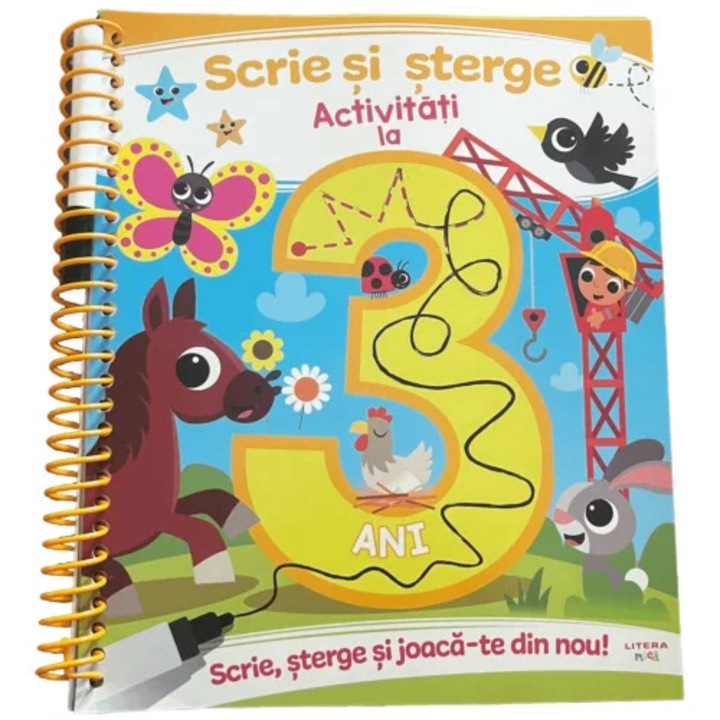 Scrie si sterge. Activitati la 3 ani