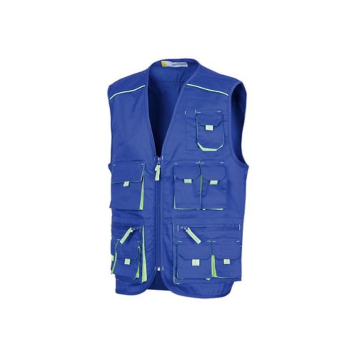 Vesta de lucru Renania, tercot 65/35, 235g/mp 64 ALBASTRU