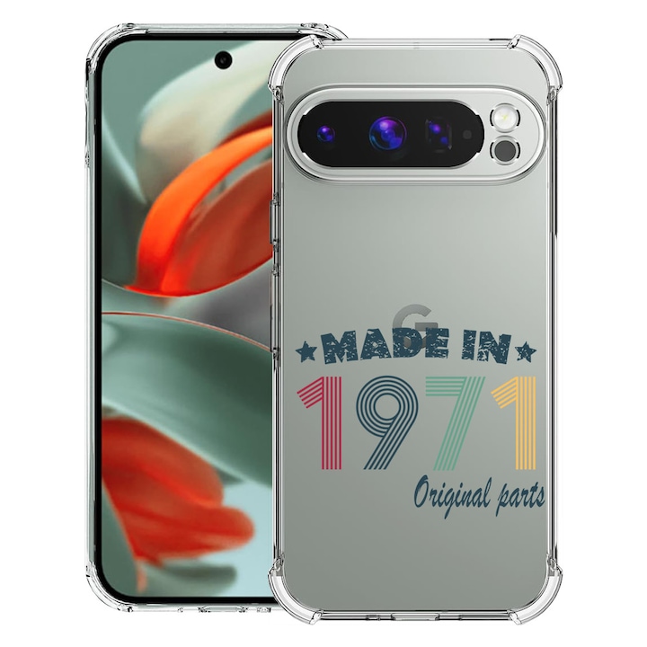 BestCase® Husa Anti Shock 1.5mm Compatibil cu Google Pixel 10 Pro / Pixel 10, cu Design Original Parts 1971, Reinforced 4 Corners, 3119593 AS 1988