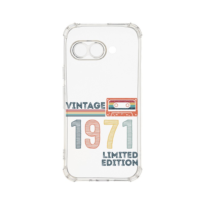 BestCase® Husa Anti Shock Pentru Google Pixel 9a, Limited Edition 1971 - Vintage Tape, 1925008 AS 1967