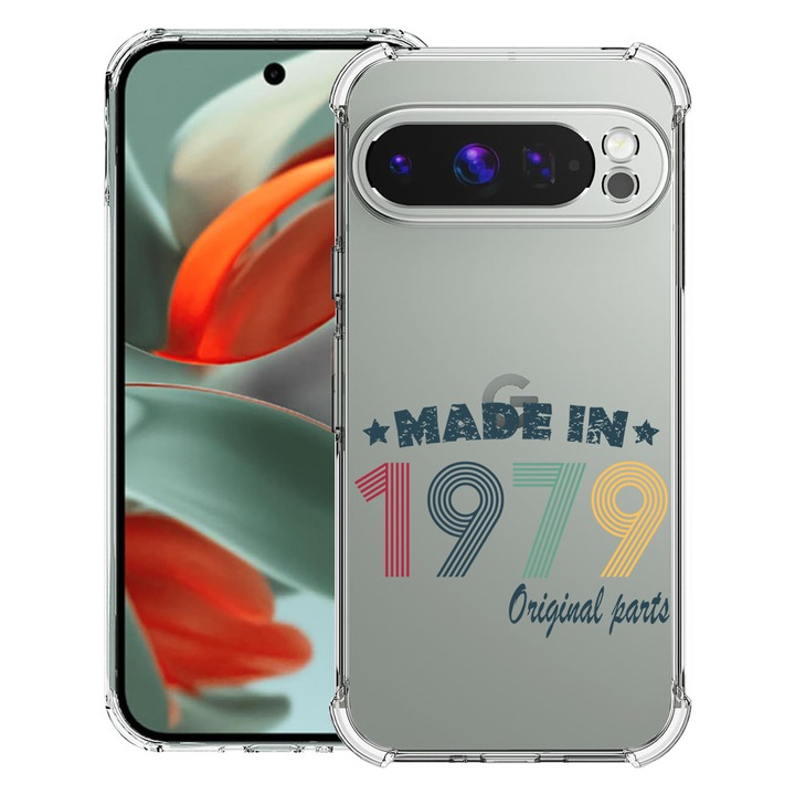 BestCase® Husa Anti Shock 1.5mm Compatibil cu Google Pixel 10 Pro / Pixel 10, cu Design Original Parts 1979, Reinforced 4 Corners, 3119593 AS 1996