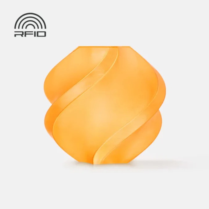 Filament tartalék, Áttetsző PETG, 1,75 mm, Narancssárga, Bambu Lab