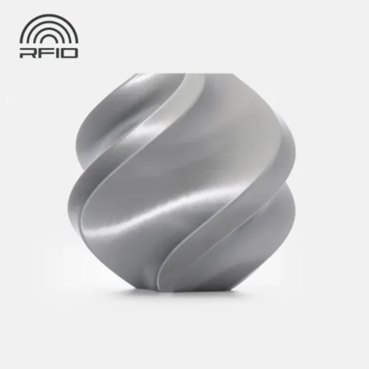 Filament tekercs, PLA Silk+, 1,75 mm, Ezüst, Bambu Lab