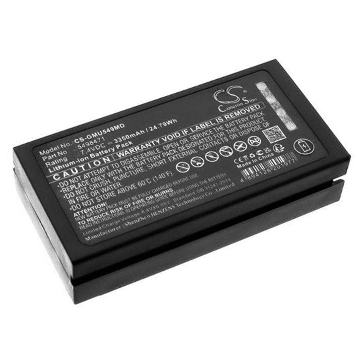 Cameron sino li-ion akkumulátor, 7.4v / 3350mAh, ge 5498471 kompatibilis fekete, gyártói csomagolás