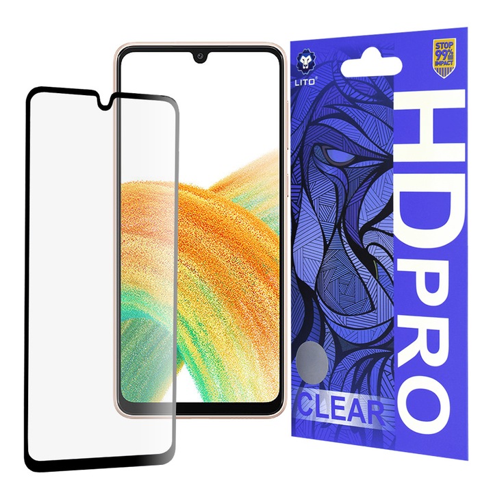 Folie pentru Samsung Galaxy A33 5G - Lito HD Pro Clear - Black