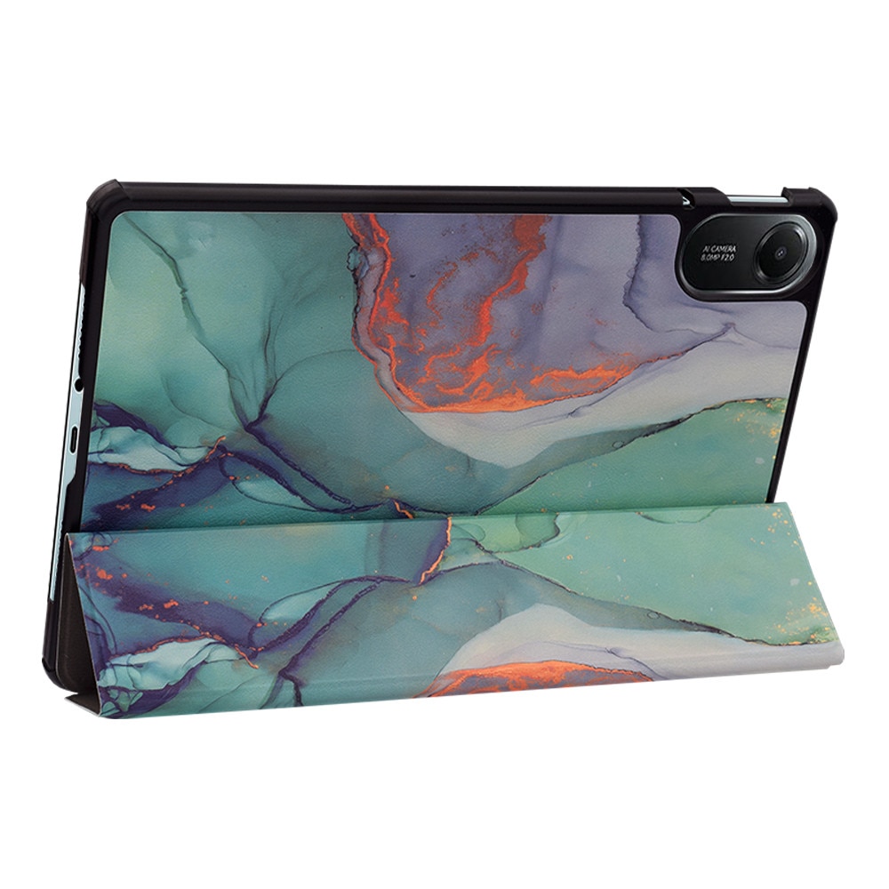 Husa pentru Xiaomi Redmi Pad 2 Pro tip stand functie sleep/wake-up si inchidere magnetica, protectie 360 - Green Time
