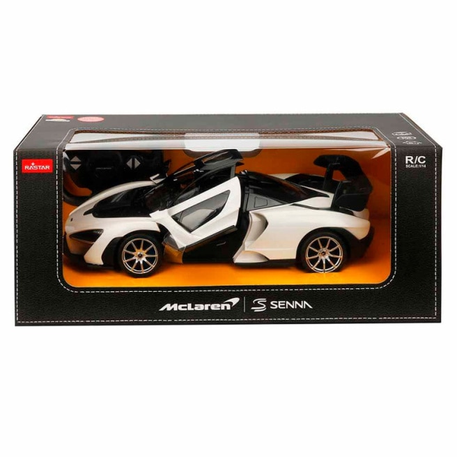 Masinuta Rastar RC - McLaren Senna, alb, 1:14