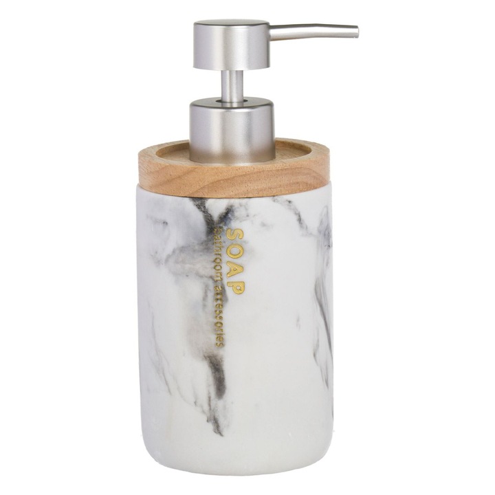 Dozator pentru sapun lichid, polirasina, alb/gri, 280l