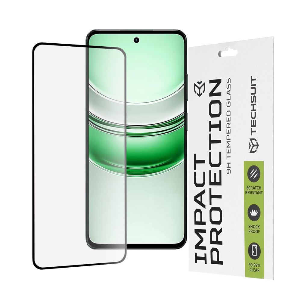 Folie pentru Realme C71 - Techsuit 111D Full Cover / Full Glue Glass - Black