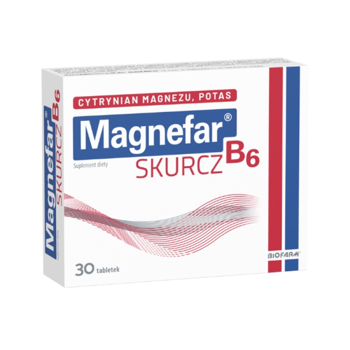 Magnefar B6 Crampe, comprimate, 30 buc. Biofarm