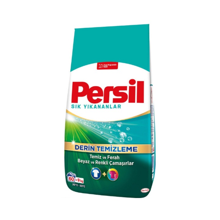 Detergent rufe, Persil Deep Clean, 9 kg, pentru rufe albe si colorate, actiune eficienta la temperaturi scazute
