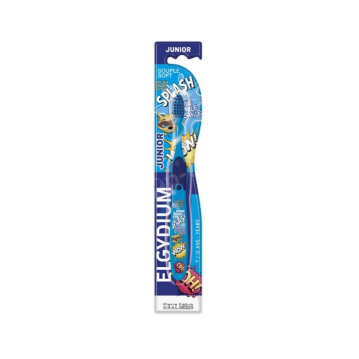 Periuta de dinti Elgydium Junior pentru copii 7-12 ani, ergonomic, moale