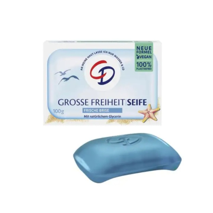Сапун CD Grosse Freiheit, сапун в кутия, веган формула, 98% натурални съставки, 100g, Morska Bryza
