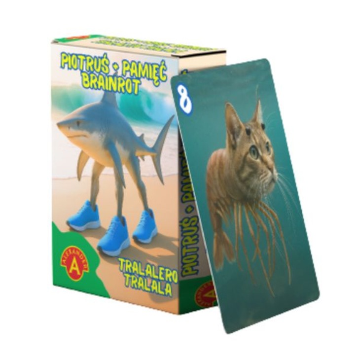 Alexander Brainrot Tralalero Tralala kártyajáték, 2-6 játékosnak, többszínű