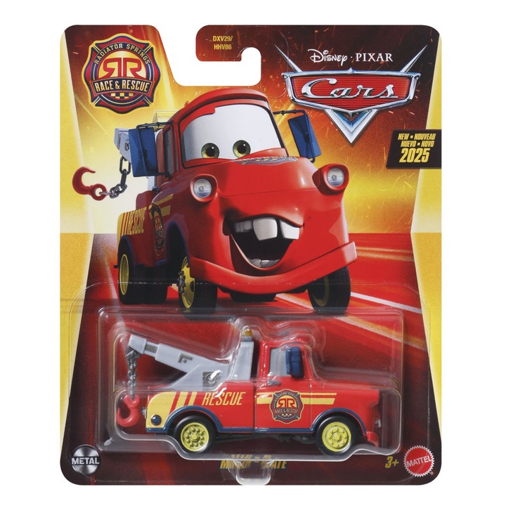 Cars 3 hűtőrugók Race And Rescue fém autó karakter mate