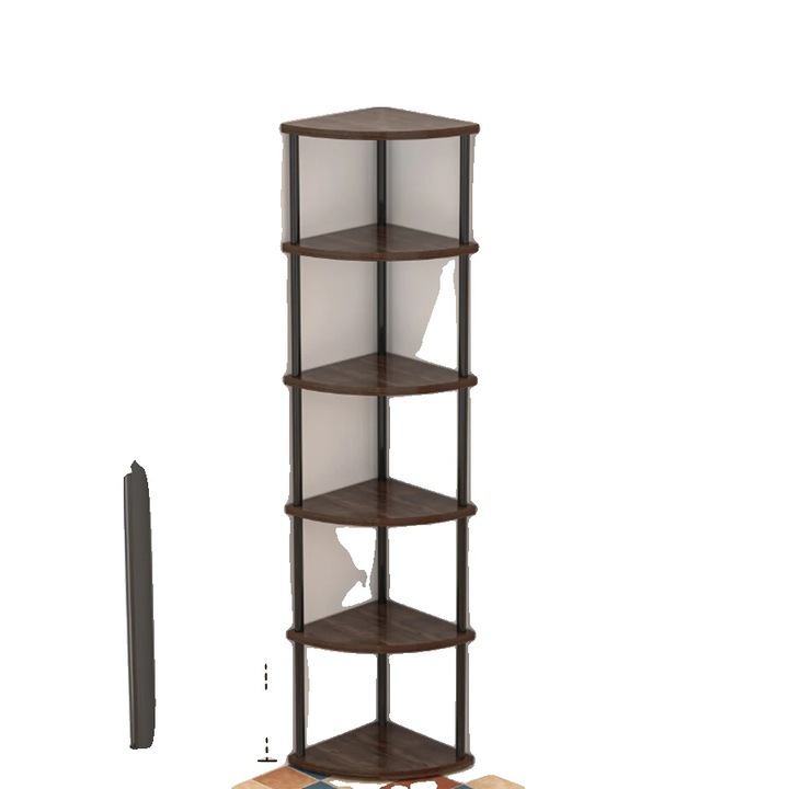 Tárolópolc, 6 szint, faalapú panel szerkezet, könnyen összeszerelhető, különböző méretekben