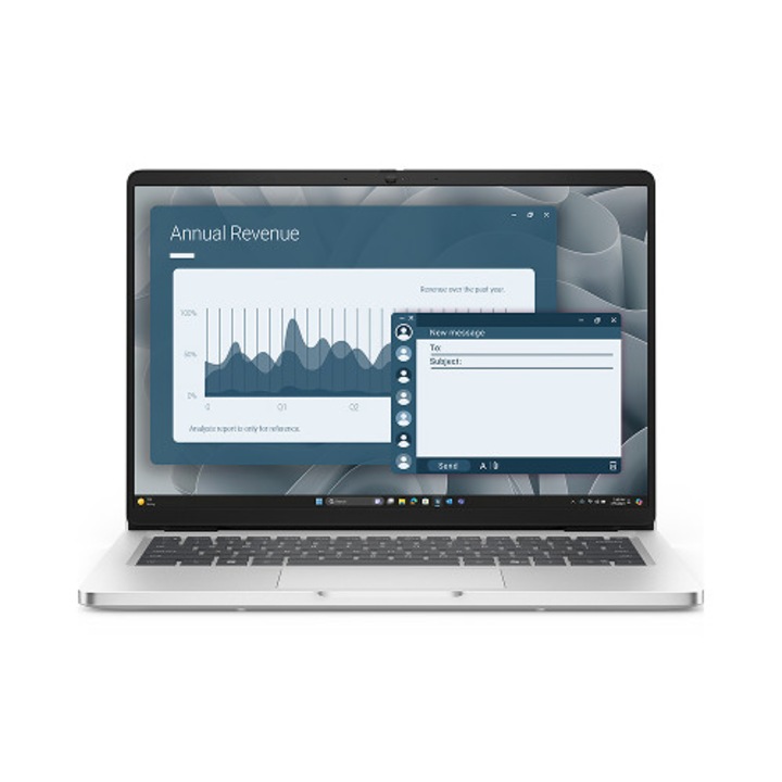 Dell Pro 14"-os laptop, AMD Ryzen 7 PRO 350, 16 GB RAM, 512 GB SSD, 14.0" FHD+ kijelző, FgrPr, W11Pro