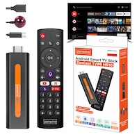 Mediaplayer Android 14 Zenwire® TV98 H618 TV Stick 4K, HDMI 2.0 4K 60Hz, WiFi 2.4/5 GHz, Bluetooth 5.0, Chromecast/Aircast, Smart TV Box, 2GB RAM 16GB ROM, Pilot cu microfon, cititor micro SD, USB, USB-C, Player 4K UHD