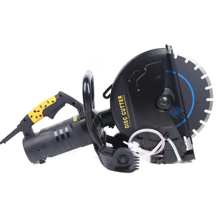 Fierăstrău electric pentru beton, 3200 W, adâncime de tăiere 10 cm, negru, 70x36cm