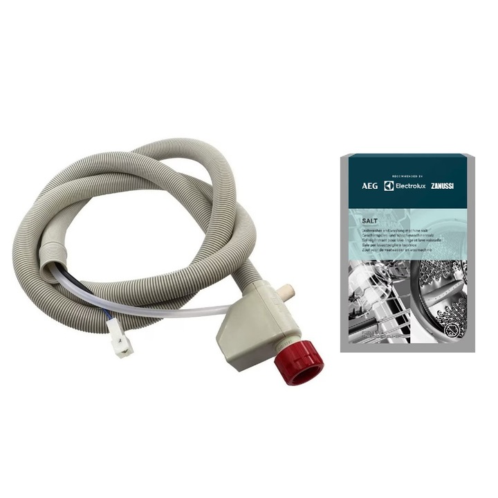 Set furtun de alimentare cu aquastop si sare pentru masina de spalat vase Beko, 1.8 m