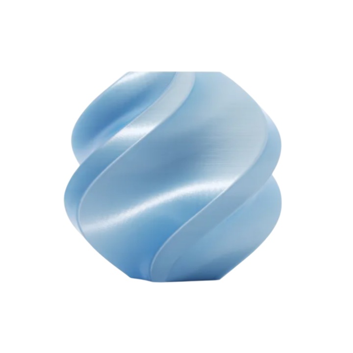 Ролка с филамент, PLA Silk+, 1.75 мм, светло синьо, Bambu Lab