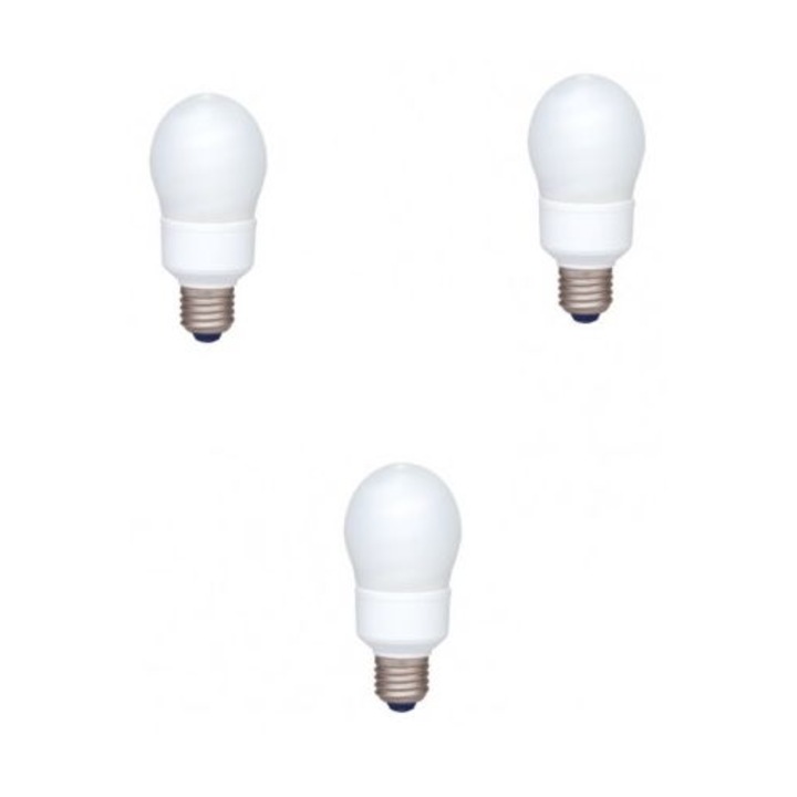 Set 3 becuri economice Panasonic, 13W, echivalent 55W