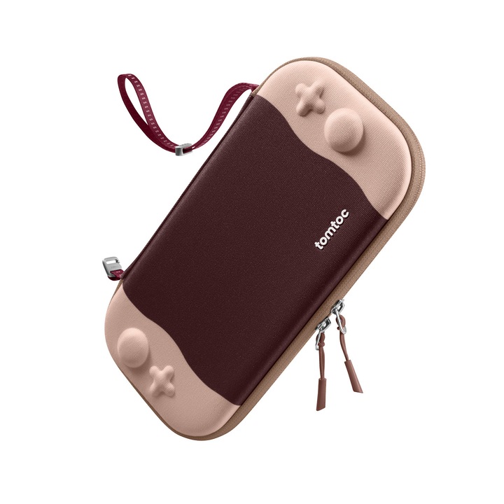 Hordtáska Nintendo Switch 2 Slim Case Tomtoc FancyCase G05 konzolhoz, Cherry