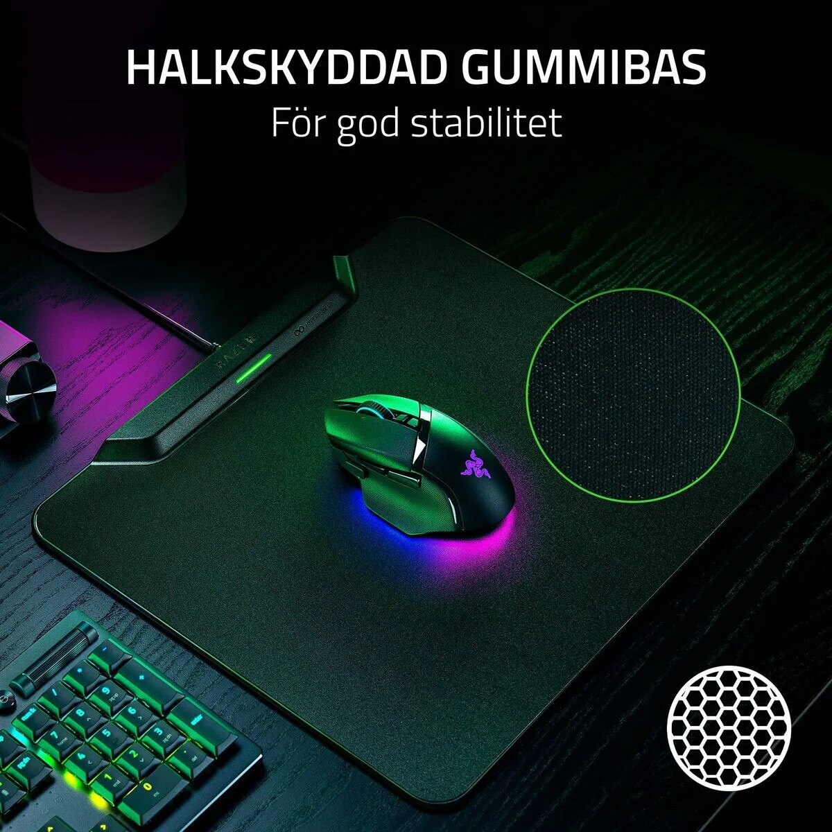 Mousepad Razer HyperFlux V2, sistem de încărcare wireless