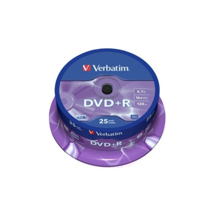 Dvd-r Verbatim 4.7gb 16x 25/pa 50/pa