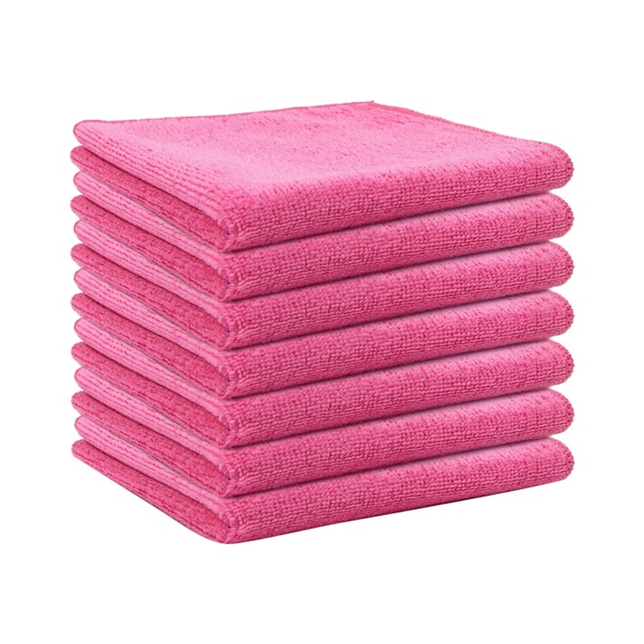 Laveta de curatare din microfibra ZYBLSSBB, 5 lavete de curatare in fiecare pachet, prosop de curatare ultra-higroscopic, combinatie de 5 culori, moale si absorbant